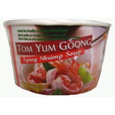 Bowl Rice Noodle Spicy Shrimp Flavour